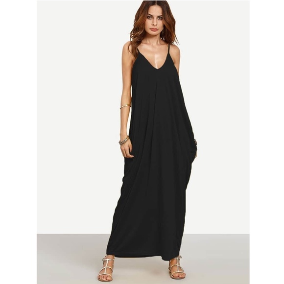 Olive Green Cocoon Cami Maxi Dress - Picture 9 of 9